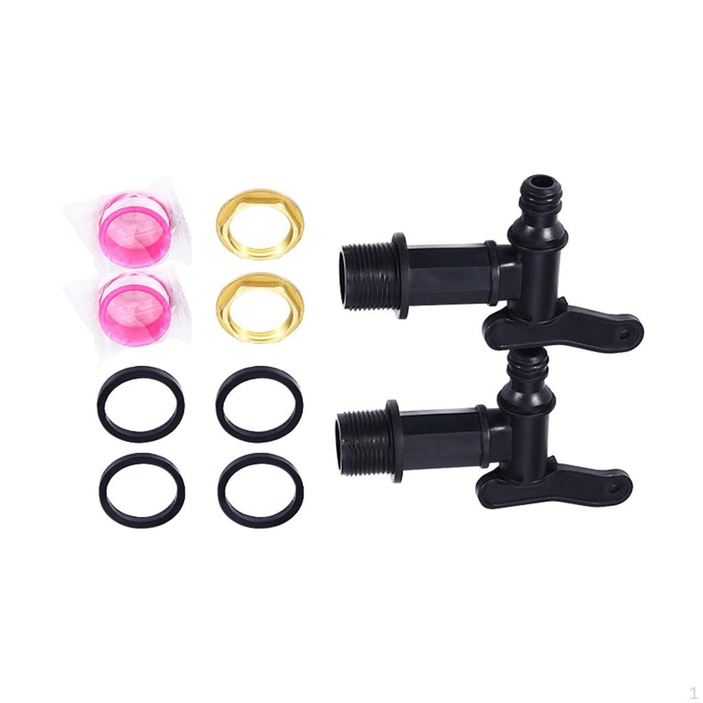 PP Water Butt Tap Connector Garden Accessories Fitting Parts IBC Barrel Adapter Tank Hose