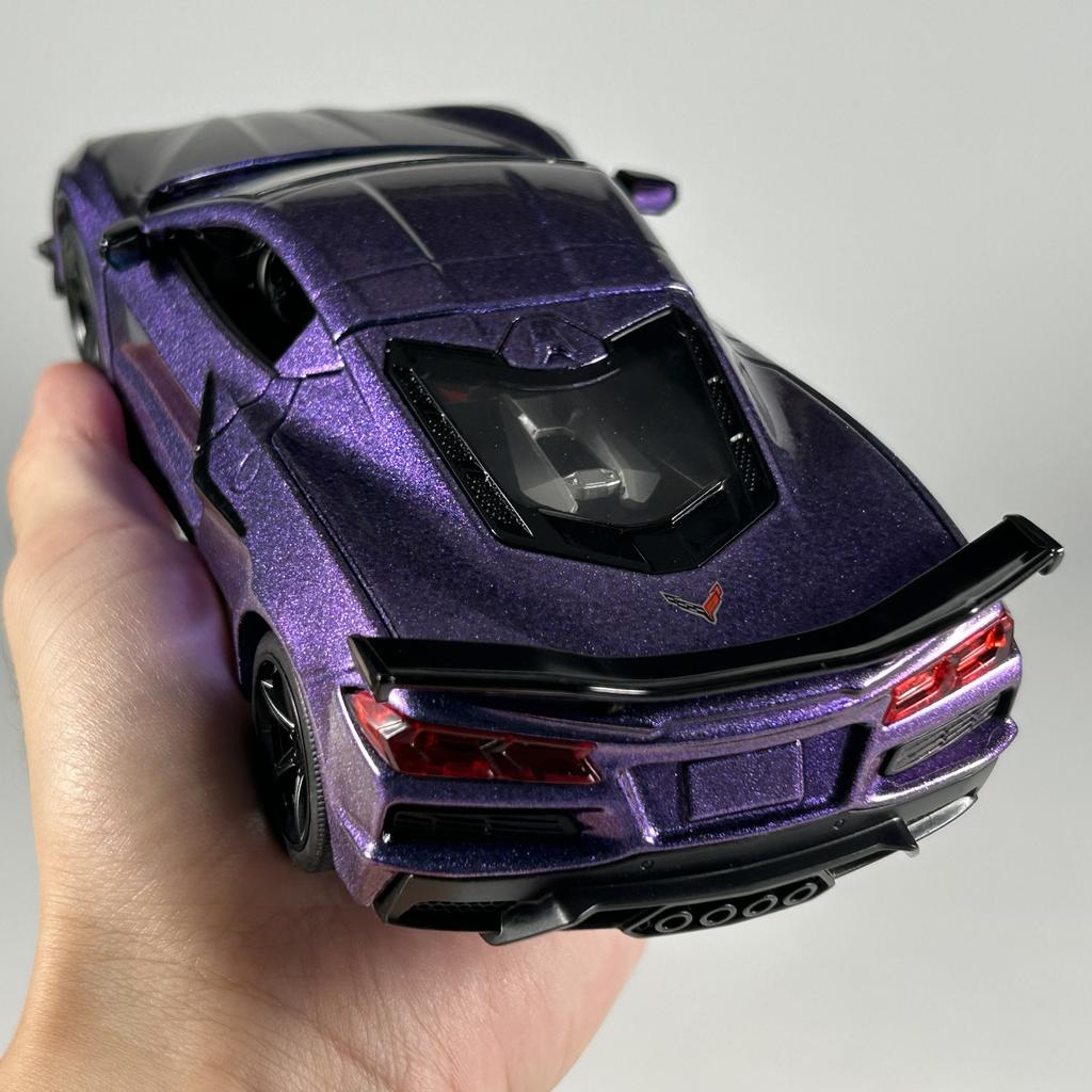 1:24 Chevrolet Corvette Z06 Supercar Alloy Metal Diecast Model Car High Simulation Home Trendy Ornaments Toy Birthday Gifts Boys