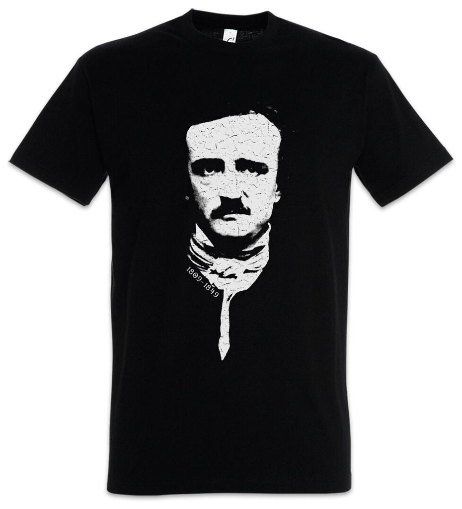 Edgar T-Shirt Mens Womens Tees Top Portrait Allan Allen Symbol Poe Raven Nevermore Horror Autor