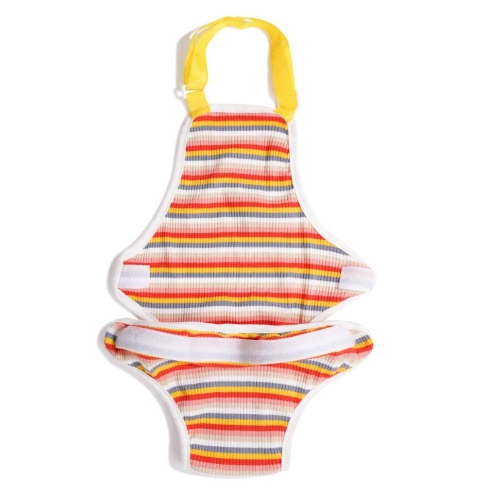 Adjustable Straps Female Dog Underwear Stripe Pet Safety Trousers Dog Underwear  Pet Heat Cycle