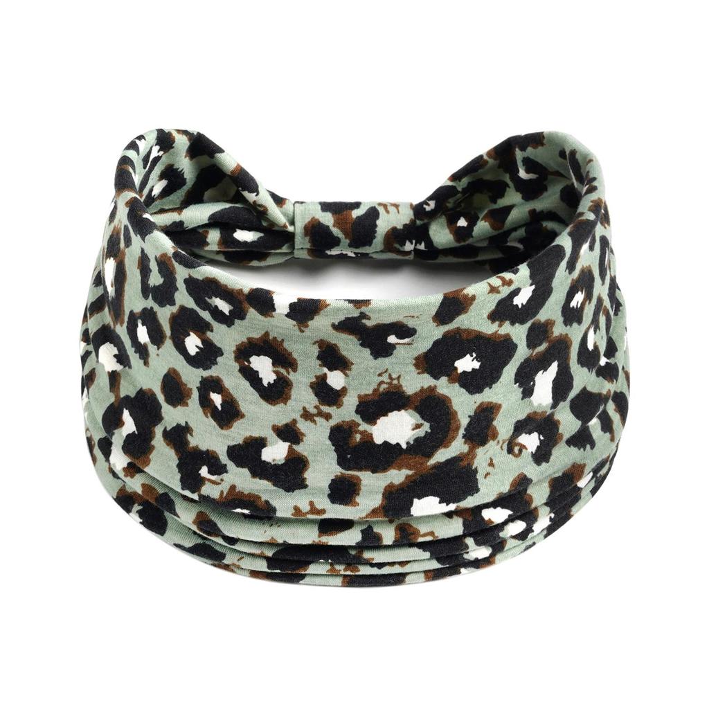 Geknotetes Stirnband mit Leoparden- und Zebra-Print – Sexy elastisches Sport-Stirnband für Damen