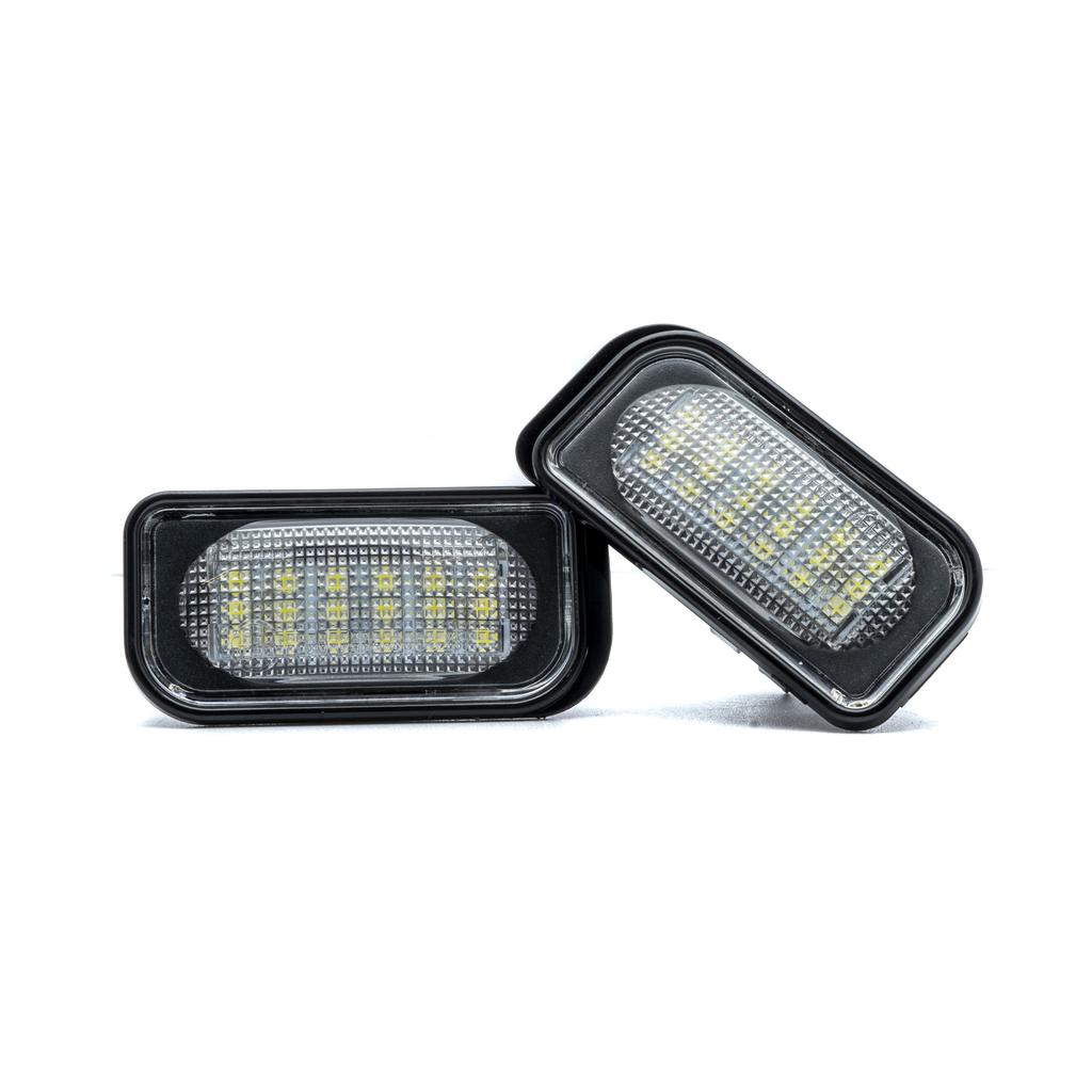 LED License Plate Lights 6000K Cool White 12V Canbus For Mercedes W203, A209, W209, C209, R230, Chrysler Crossfire Coupe