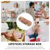 Holibanna Lipstick Storage Lipstick Case with Lipstick Lip Gloss Lipstick Travel Lipstick Lipstick Organizer with Mirror Box, Mirror, Holder, Holder,