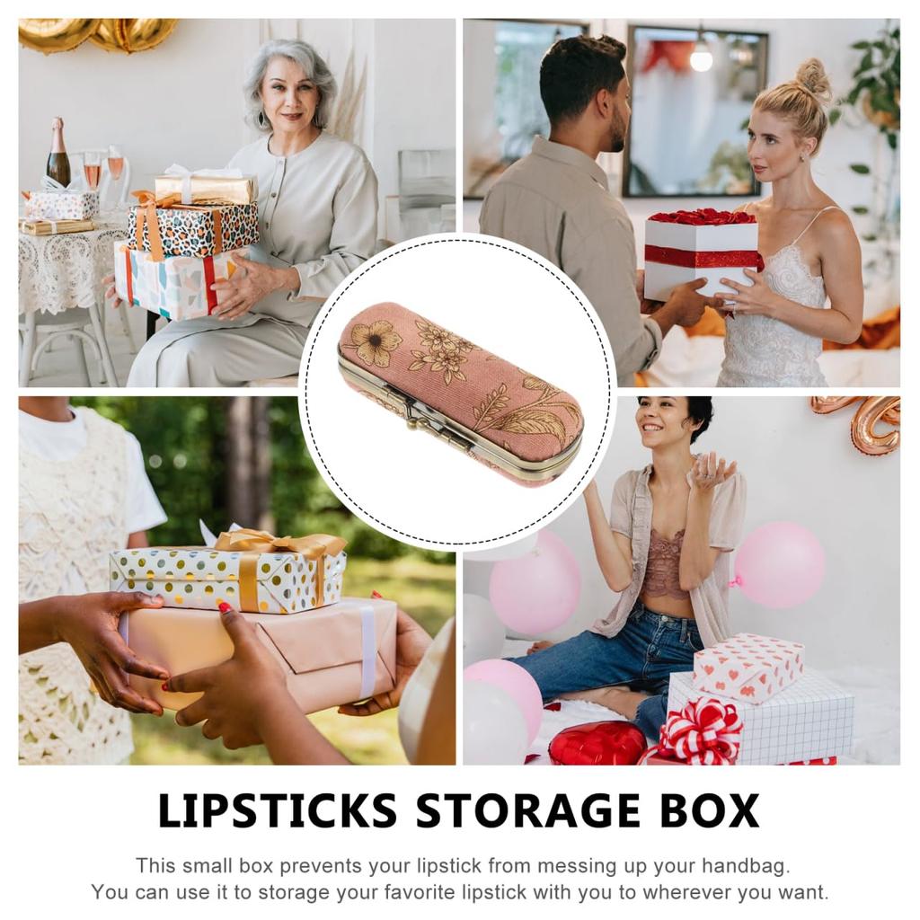 Holibanna Lipstick Storage Lipstick Case with Lipstick Lip Gloss Lipstick Travel Lipstick Lipstick Organizer with Mirror Box, Mirror, Holder, Holder,