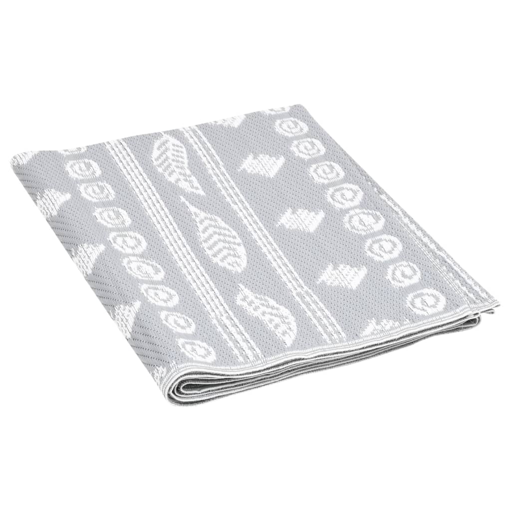 Outdoor Rug ARAKIL Grey 190 x 290 cm PP