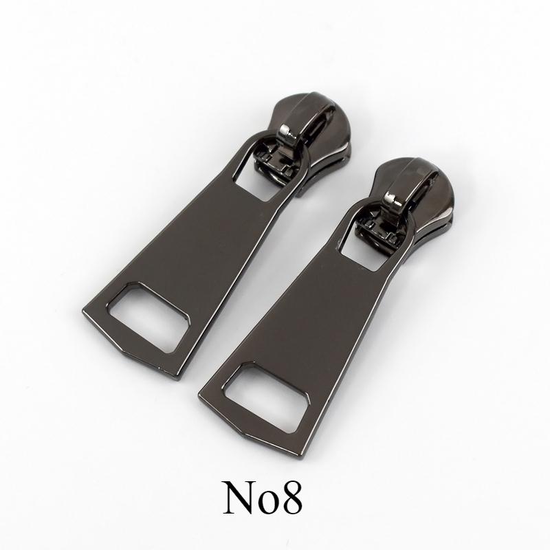 Meetee 5/10Pcs 3# 5# 8# Metal Zipper Puller Sewing Zippers Slider for Clothes Bag Pocket Zips Repair DIY Hardware Accessories