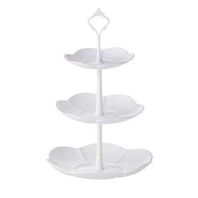 ZISIZ 3-Tier Petal Dessert & Fruit Stand Set