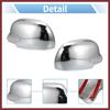 for GMC Envoy 2002-2009 for Buick Rainier 2004-2007 Driver Passenger Side Mirror Covers Cap Overlay Rearview Mirror Guard Covers Silver Tone 1 Pair