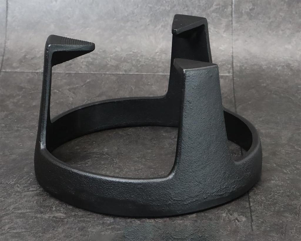 Asahi Iwate Prefecture Traditional Craftsmanship Nanbu Iron for Commercial Use Three-Legged Trivet, Large,