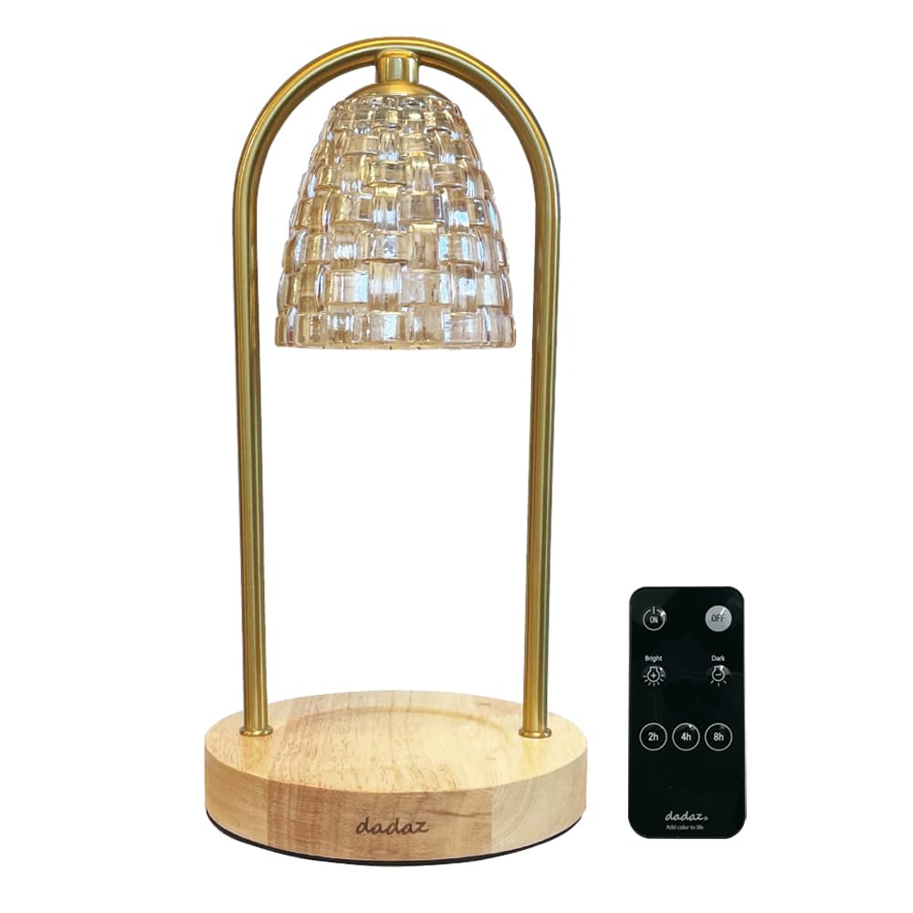 

dadaz Candle Warmer Lamp, Indirect Lighting, Remote Control, Timer, Aromatherapy Candles [Remote Control Included] (Classic RC)