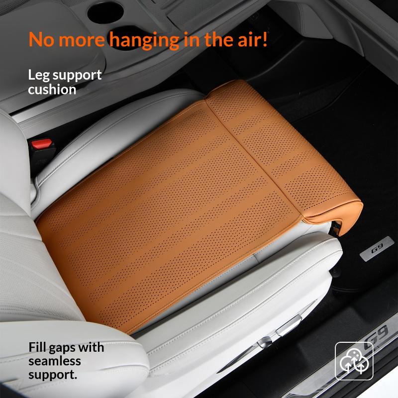 Car Seat Cushion With Leg Support Universal Seat Protection Cover Extension Leg Rest Padding Relieve Fatigue Auto Accessories