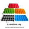 Round Silicone Mold for Muffins, Puddings, Cakes, and Candles (6-12-24 Cup)