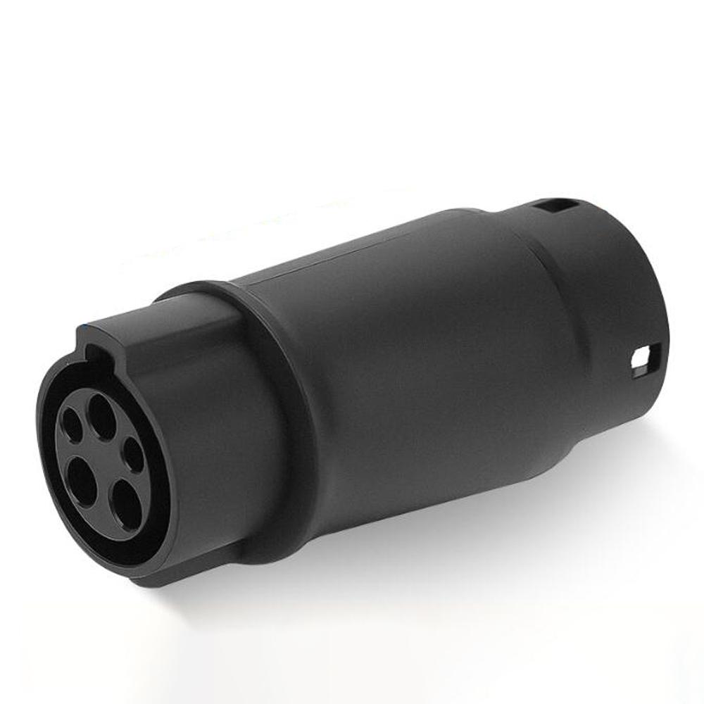 

Разъем зарядного устройства для электромобиля Тип 1 - Тип 2 Адаптер SAE J1772 - IEC62196 Зарядка электромобиля чёрный