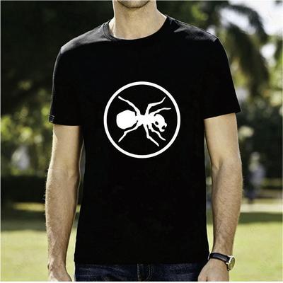 Retro Punk Band Short Sleeved Girl The Prodigy Circle Ant Black And White Printed Loose Round Neck Short Sleeved Tshirt