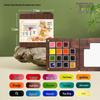 Feile Mini Travel Watercolor Set - Portable Solid Palette for Bird Painting