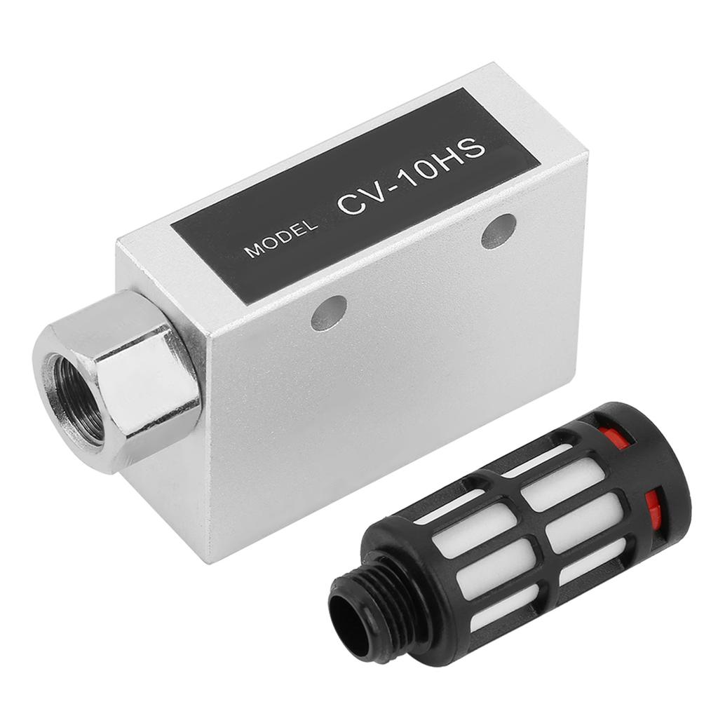 Generatore di Vuoto Ejector Pneumatico CV 10HS con Scarico d'Aria e Silenziatore