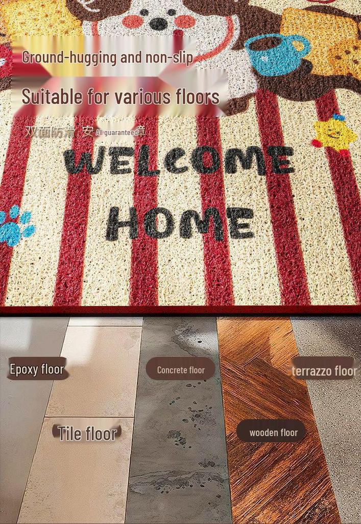 Cute Pet Animal Door Mat - Non-slip, Dirt-Resistant, Easy-Clean Foot Mat
