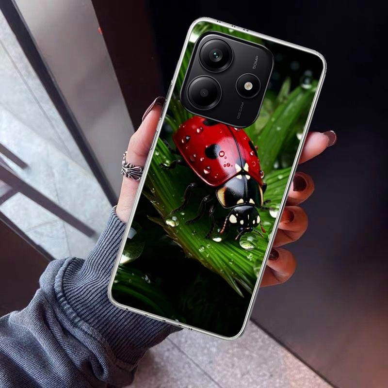 Insect Seven-Star Ladybug Phone Case For Xiaomi Redmi Note 15 14 14S 13 12S 12 Pro Plus 11S 11 10S 10 4G Cover 11E 11T 5G Print