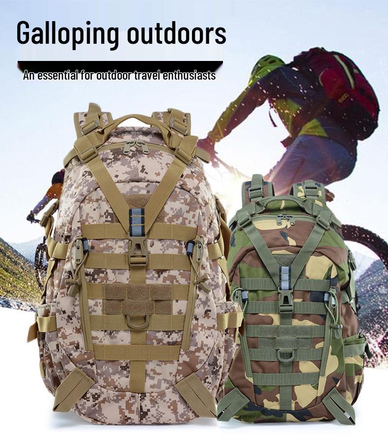 Multifunctional Camouflage Tactical Backpack - Large Capacity for Outdoor Sports & Travel