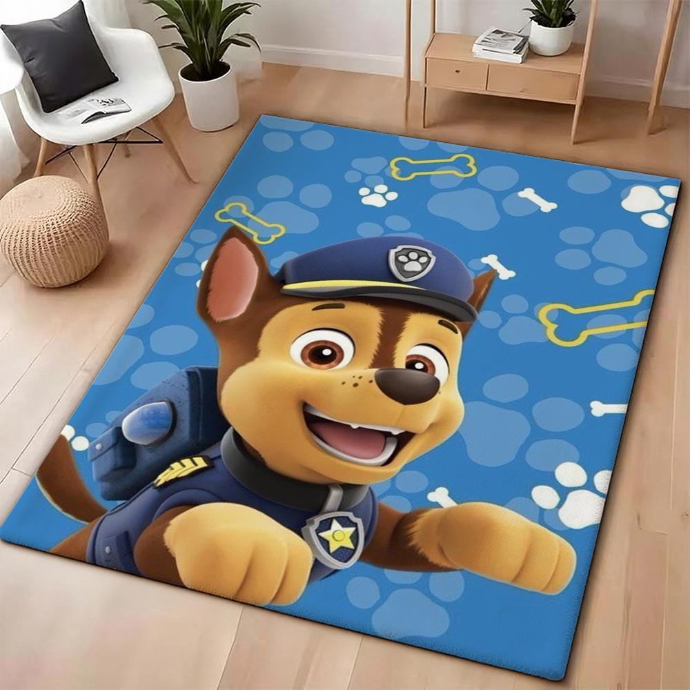 Happy Paw Patrol Pups Theme Rug Thick Nonslip Carpet For Hallway Balcony Study Home Decor Christmas Gift