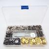 Metal Four-Hole Snap Fastener Tool Set with Four-Color Invisible Mother-Child Buckle (100 Pieces, Types 831 & 633)