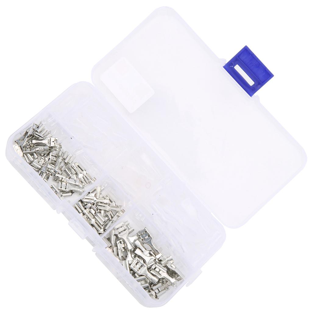 150pcs 2.8/4.8/6.3mm Insulated Crimp Terminals Electrical Wire Connectors Assortment Kit
