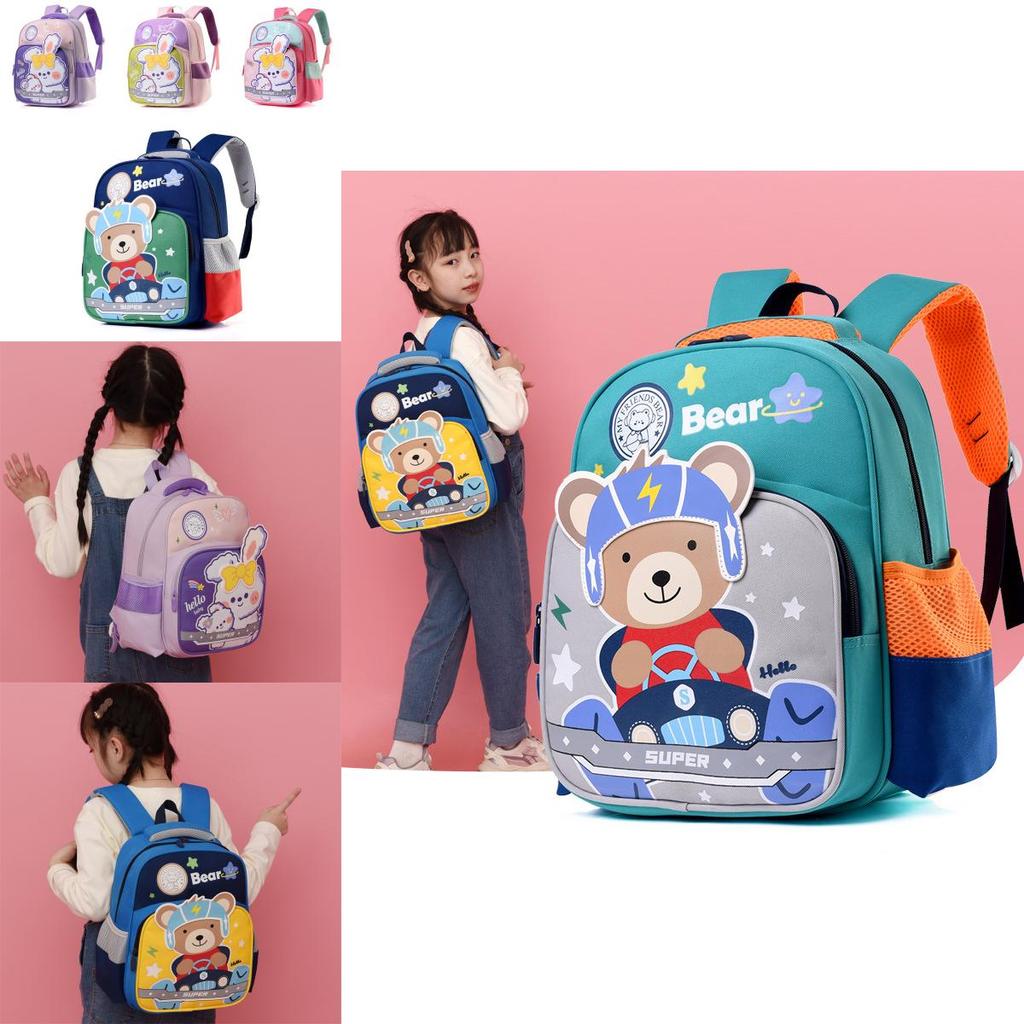 Adorable 2024 Preschool Backpack For Boys And Girls Cute Animal Printed Double Shoulder Bag