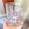 Hello Kitty INS Style Glass Cup: Cute Cat Girly Heart Design for Home, Office, Iced Drinks, and Coffee
