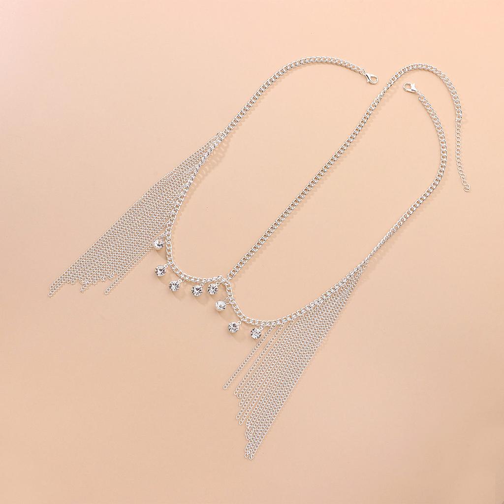 Fashion European and American Hair Accessories Women's Headband Long Fringed Head Chain, Diamond Accessories Manufacturers Wholesale