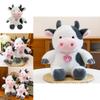 Cute Sitting Cow Plush Toy With Pp Cotton Filling For Children And Kids Gift