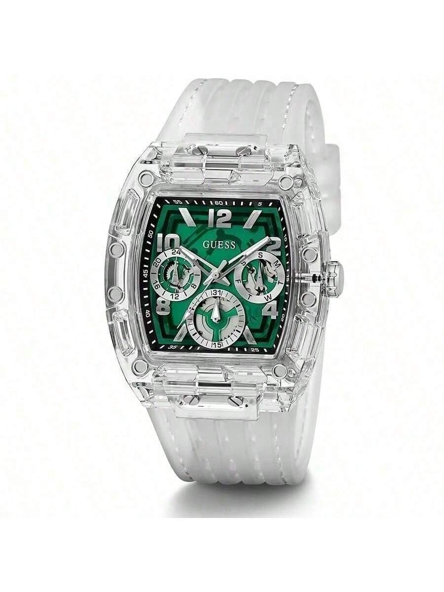 

Чоловічий кварцовий годинник, багатоколірний циферблат, технологічний маленький квадратний годинник, порожнистий дизайн, подарунок для чоловіка, пам ятний день GW0499G8 зелений