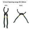 Carbon Steel Plier 10/12 Inch Adjustable Wrench Universal Oil Filter Remove Disassembly Tool Oil Filter Pliers