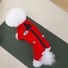 Thick Winter Dog Coat 4-Leg Cotton Pet Jacket Small To Large Breeds Warm Fleece Lined Bubble Grid Design