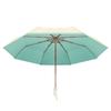 Splicing Color Handle Automatic Color Glue Umbrella High Value Small Fresh Portable Women's Weather and Rain Dual-purpose Sunscreen Folding Umbrella