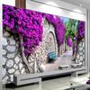 Fashionable Interior Design Purple Wall Trail 3D Wallpaper For Walls Living Room TV Backdrop Wall Home Decor
