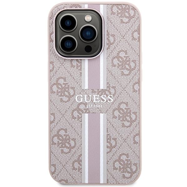 Guess Guhmp15Lp4Rpsp Iphone 15 Pro 6.1 Różowy/Pink Hardcase 4G Printed Stripes Magsafe