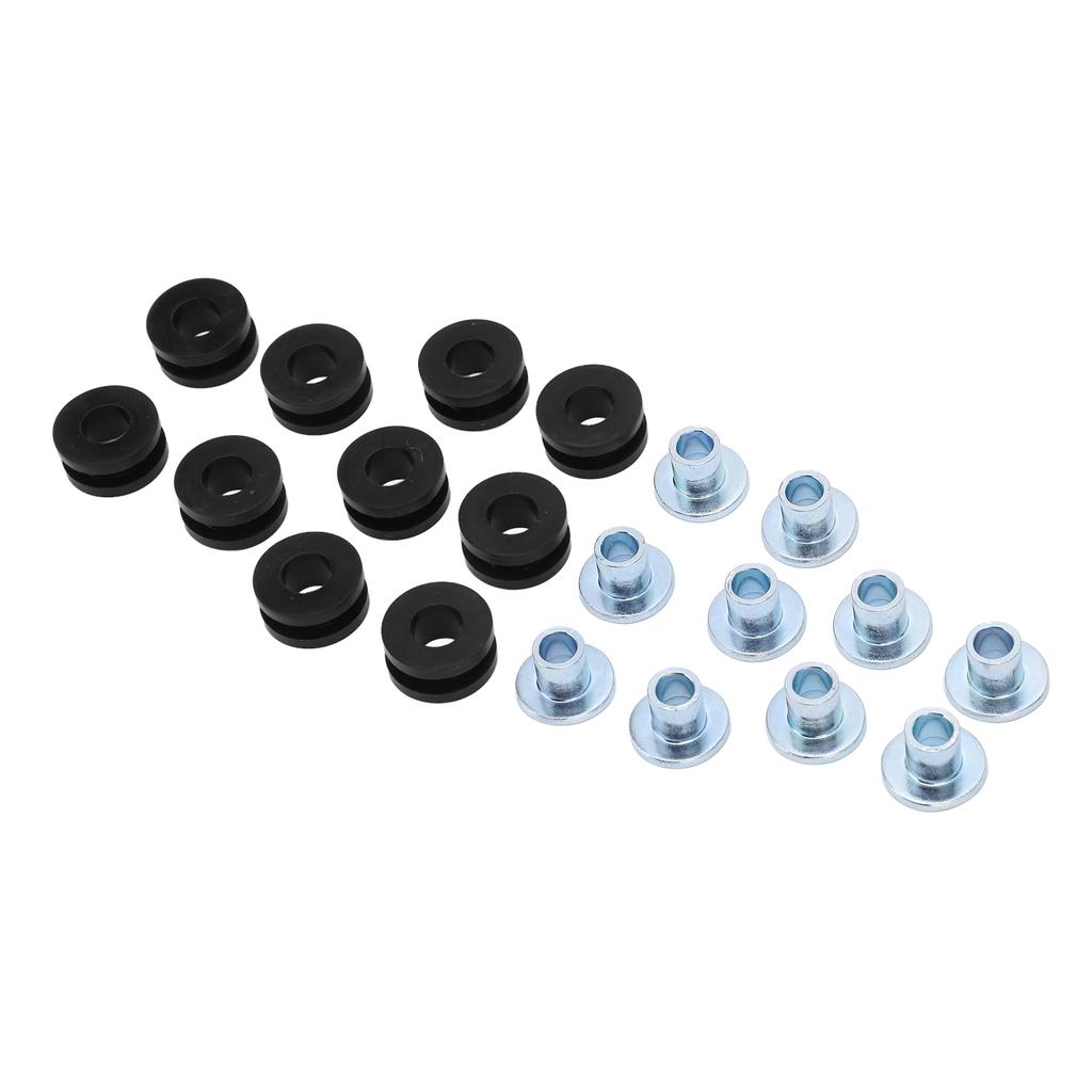 10 Sets Motorcycle Grommets Bolt Kit Rubber Metal Fairings Accessories Replacement for Suzuki
