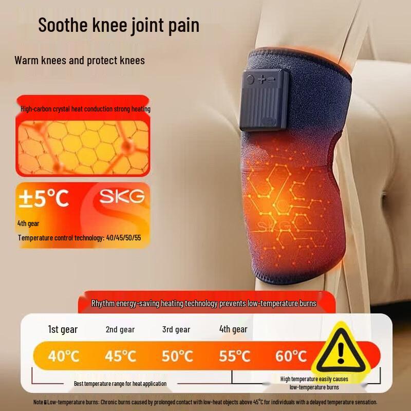 SKG W3 Enjoy Heated Knee Massager (Pair) CN plug (adapter included)