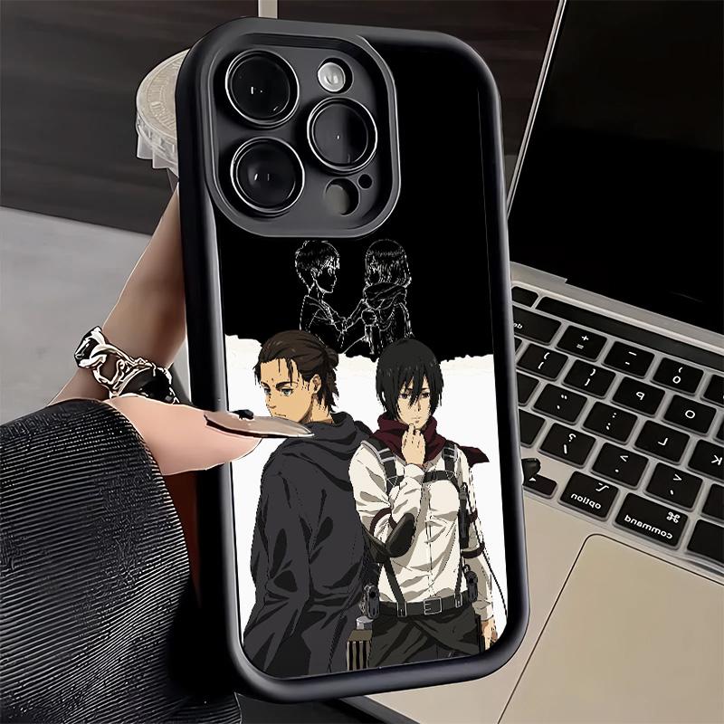 Phone Case for iPhone 17 Air 16E 15 16 Pro Max A-Attack On T-Titan Mikasa Cover 14 Plus 13 12 Mini Soft Shell Silicone Fundas