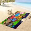 Mr. Men and Little Miss Print Beach Towel, Large Soft Quick Dry Towel for Beach Camping Swimming