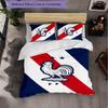 France national football team 3 Piece Bedding Set Soft Duvet Cover Set with Pillowcases Printed Bedroom Decor Set for Home