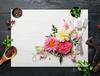 Glass stovetop protector 70x52 Flower