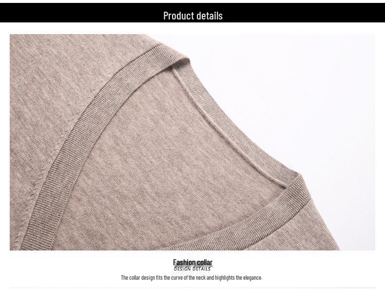 100% Pure Wool Men's Winter 2025 Cardigan Vest - Sleeveless, Middle-aged Style Sweater
