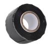 2pcs Self Fusing Tape Non Adhesive 0.98in X 9.84ft Water Proof Black Rubber Leak Proof Sealing Tape for Pipe