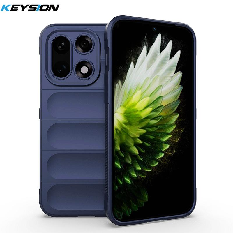 KEYSION Heavy Duty Shockproof Matte Phone Case for OnePlus 15 5G Anti-skid Soft Silicone Phone Back Cover for One Plus 1+15