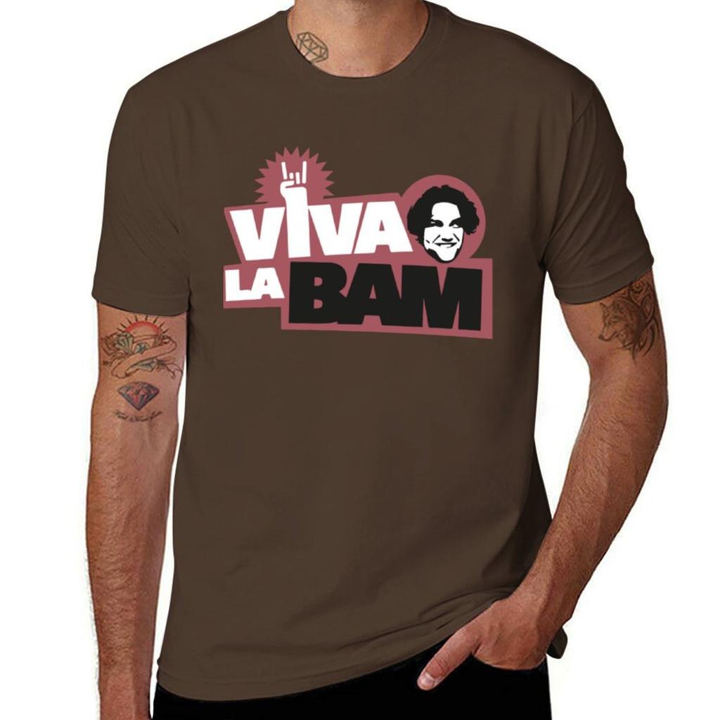Bam Margera T-Shirt Oversized Hippie Clothes Plain White T Shirts Men