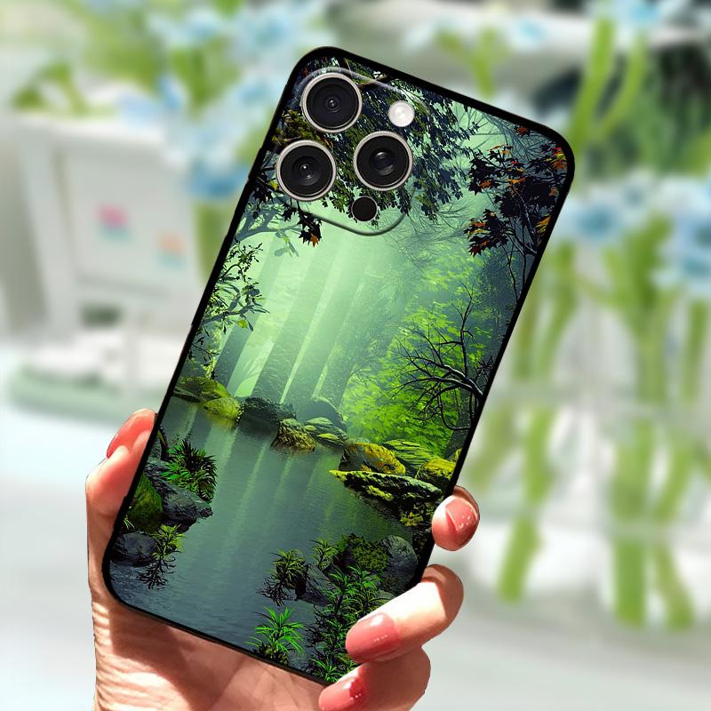 Huse Desenate Pentru iPhone 15 Pro Max Silicon TPU Moale Capac Spate Telefon Pentru Apple iPhone 13 14 12 Pro Protector Telefon Funda Para