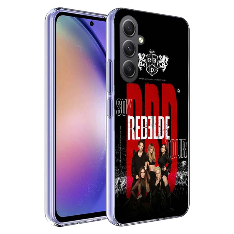 F-Fashion RBD R-Rebelde Cover For Samsung A54 A34 A24 A14 A53 A33 A23 A13 A52S A32 A22 A12 Phone Galaxy A03 A04 A02S A42 A73 TPU