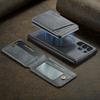Magsafe Magnetic Separable Leather Fold Wallet Card Slot Bracket Phone Case For Samsung S25 Ultra Edge S23 S22 S24 Ultra Plus FE