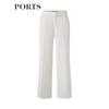 PORTS Women's Triacetate Wide-Leg Pleated Trousers